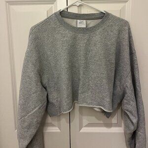 Aritzia TNA Airy Fleece Boyfriend Cropped Sweatshirt